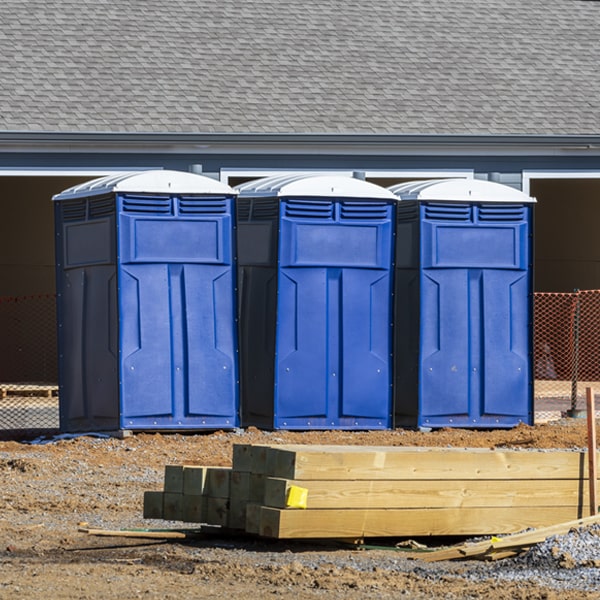 what is the expected delivery and pickup timeframe for the portable toilets in Clermont Florida